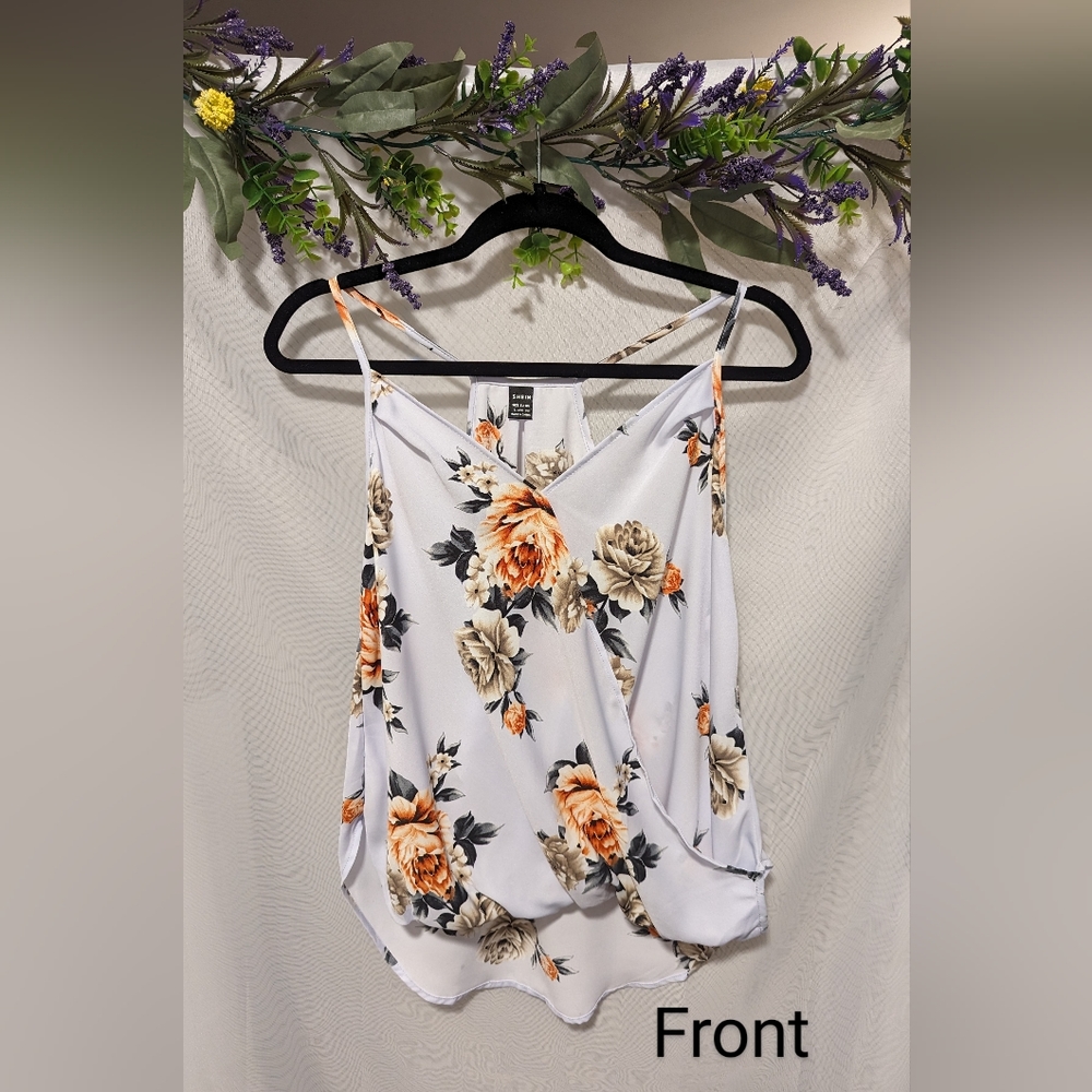 Floral High Low Cami